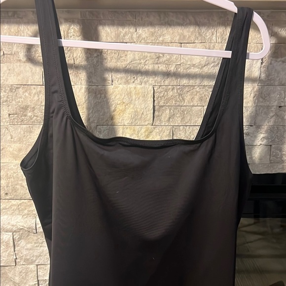 NWT SKIMS Black Swim Tank Dress size 4x - Picture 8 of 11